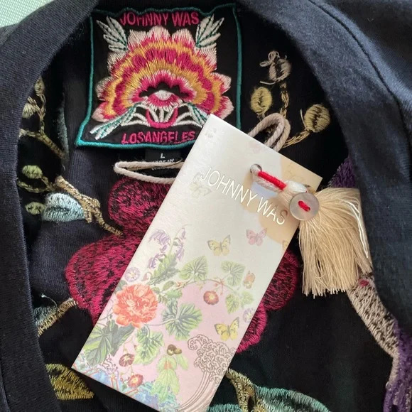 Johnny Was Osaka dolman sleeve knit dress-sz L NWT - Picture 7 of 8